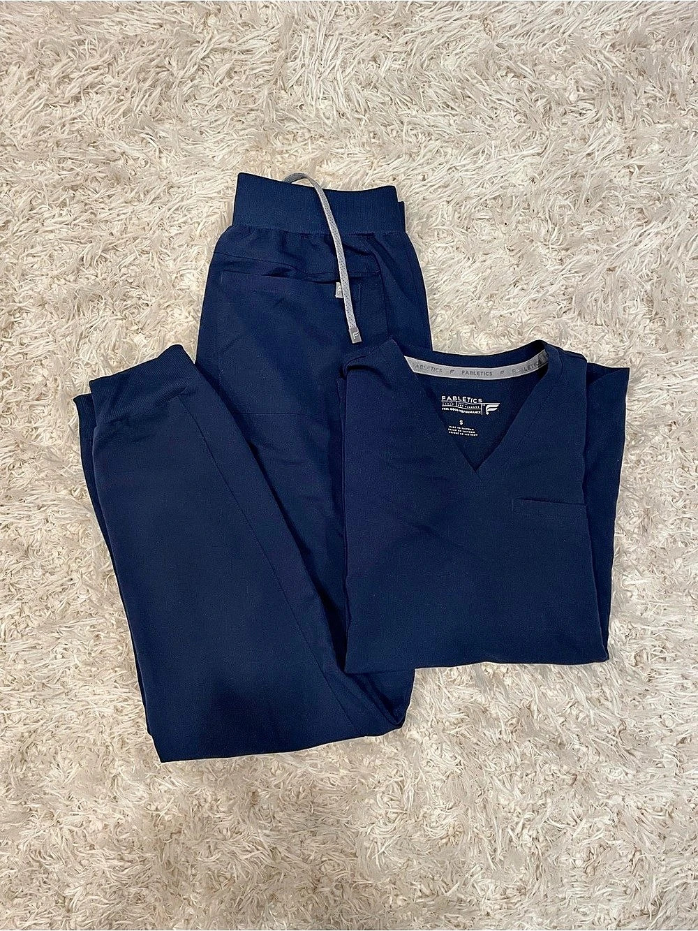 Fabletic Navy Scrub set